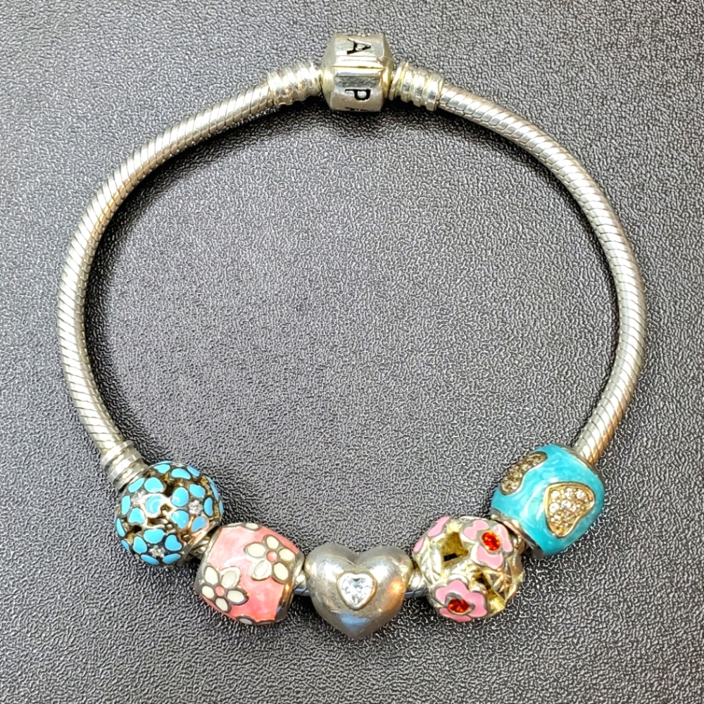 Pandora Bracelet w/ 5 Charms